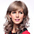  100% Human Hair Capless Medium Curly Hair Wigs