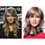  100% Human Hair Capless Medium Curly Hair Wigs