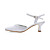  DEMETRIA - Hælsandaler Bryllup Chunky Hæl Satin
