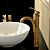  Antique Inspired Bathroom Sink Faucet - Antique Brass Finish