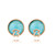  Charming Round 18K Gold Plated Imitation Opal Earring(More Colors)