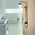  Antique Brass Tub Shower Faucet with 8 inch Shower Head + Hand Shower