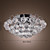  krystal semi flush mount med 3 lys