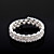  Ladies' Rhinestone Strand/Tennis Bracelet In White Pearl