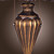  FOUNTAINBLEAU - Lampada da tavolo stile tiffany motivo floreale con 2 lampadine