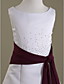  A-line Scoop Floor-length Satin Flower Girl Dress