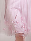  Empire Strapless Knee-length Tulle Over Satin Bridesmaid/ Wedding Party Dress