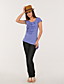  fronzoli maniche corte, scollatura rotonda t-shirt / t-shirt donna (ff-8502bd006-0736)
