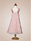  A-line Square  Tea-length Chiffon  Taffeta  Flower Girl Dress