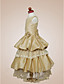  A-line Scoop Floor-length Taffeta Satin Flower Girl Dress
