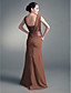  Sheath/ Column Square Floor-length Chiffon Mother of the Bride Dress With A Wrap