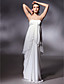  Chiffon Sheath/Column Strapless Floor-length Evening Dress inspired by Luciana Damon at Oscar