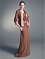  Sheath/ Column Square Floor-length Chiffon Mother of the Bride Dress With A Wrap