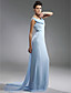  Chiffon Sheath/ Column Cowl Sweep Train Evening Dress inspired by Kim Kardashian at Emmy Award