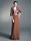  Sheath/ Column Sweetheart Floor-length Chiffon Mother of the Bride Dress With A Wrap
