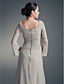  Sheath/ Column Scoop Floor-length Chiffon Satin Mother of the Bride Dress