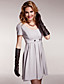  paris hilton stijl / korte mouwen ronde hals geplooid dresss / dames jurken (ff-a-bi0853116)