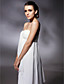  Chiffon Sheath/Column Strapless Floor-length Evening Dress inspired by Luciana Damon at Oscar