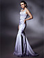  Satin Trumpet/ Mermaid Scoop Sweep/ Brush Train Evening Dress inspired by Natalie Imbruglia at Cannes Film Festival