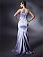  Satin Trumpet/ Mermaid Scoop Sweep/ Brush Train Evening Dress inspired by Natalie Imbruglia at Cannes Film Festival