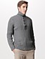  blusas com nervuras toda botão de lapela colar grosso pulôver de cashmere frente / homens caxemira