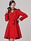  TS Double-breasted Lapel Long Sleeves With Belt Coat