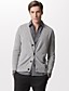  homem botão trimes fechamento v-pescoço cashmere cardigan