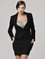  moda clássica / xaile gola mangas compridas ajuste casaco / casacos das mulheres (ff-a-1058016)