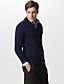  polo collo pulsante anteriore pullover in cashmere / maglioni di cashmere per uomo