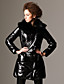  ts poilue col long manteau manches