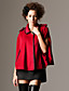  korte stil Sett Pocket jakkeslaget utforming Cloak / kvinners outerwears (FF-f-bl0736015)