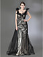  Tulle Charmeuse Trumpet/ Column Scoop Evening Dress inspired by Andrea Osvart
