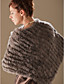  aito kani turkis / kettu fringed turkista poncho / huivi