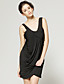  encolure ronde camisole robe croisée recueillies / robes de femmes (ff-1801bf013-0853)
