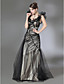  Tulle Charmeuse Trumpet/ Column Scoop Evening Dress inspired by Andrea Osvart