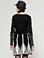  Beaded Printed Long Sleeves V Neckline Dress / Women's Dresses (FF-C-BL0736504)