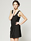  encolure ronde camisole robe croisée recueillies / robes de femmes (ff-1801bf013-0853)