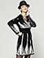  Beaded Printed Long Sleeves V Neckline Dress / Women's Dresses (FF-C-BL0736504)