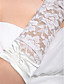  Beautiful Satin Fingerless Elbow Length Bridal Gloves