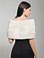  maniche faux fur jacket wedding bridal / scialli