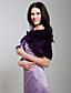  mouwloze faux fur met sjerp / linten bruids bruiloft jas / wrap