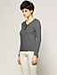  Beaded Neckline Long Sleeves Pullover / Women‘s Pullovers (FF-C-Bl0736610)