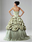  Ball Gown Strapless Floor-length Taffeta Prom Dress