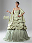  Ball Gown Strapless Floor-length Taffeta Prom Dress