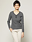 Beaded Neckline Long Sleeves Pullover / Women‘s Pullovers (FF-C-Bl0736610)