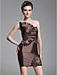  Sheath/Column Strapless Short/Mini Taffeta Cocktail Dress With Appliques