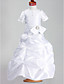  A-line Princess Jewel Floor-length Taffeta Flower Girl Dress