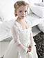  Ball Gown Spaghetti Straps Floor-length Organza Over Satin Flower Girl Dress With A Wrap