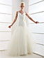  Trumpet/Mermaid V-neck Floor-length Lace Wedding Dress