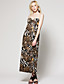  Mix animal print Maxi Dress